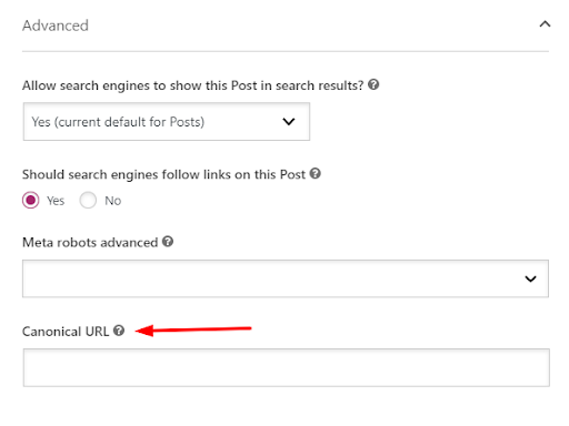 how to add canonical url in wordpress step 1